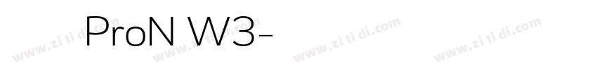 ヒラギノ明朝 ProN W3字体转换